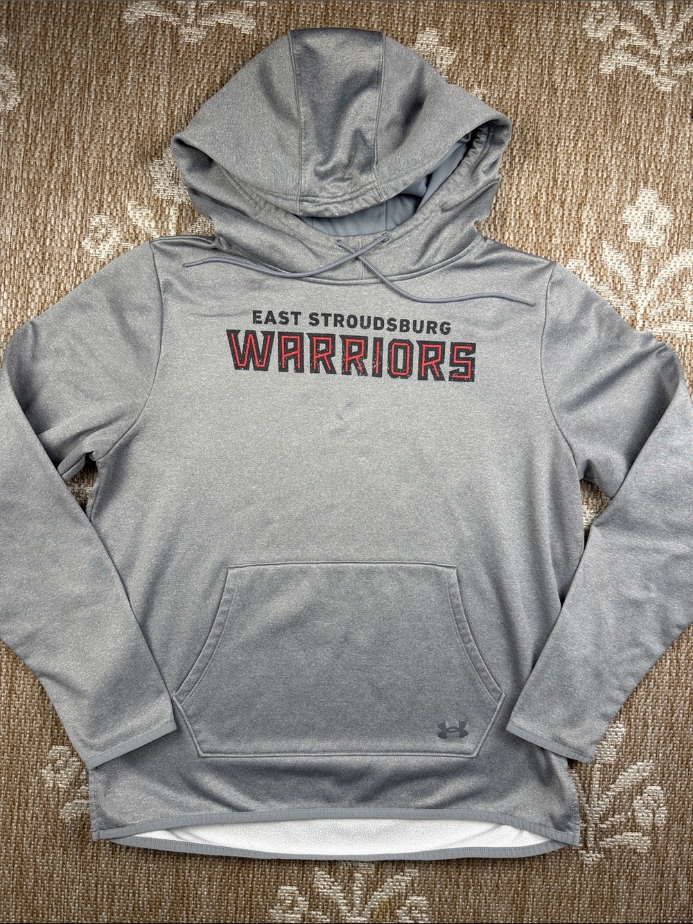 Under Armour East Strousburg Gray Warriors Hooded Zip-Up Sweatshirt